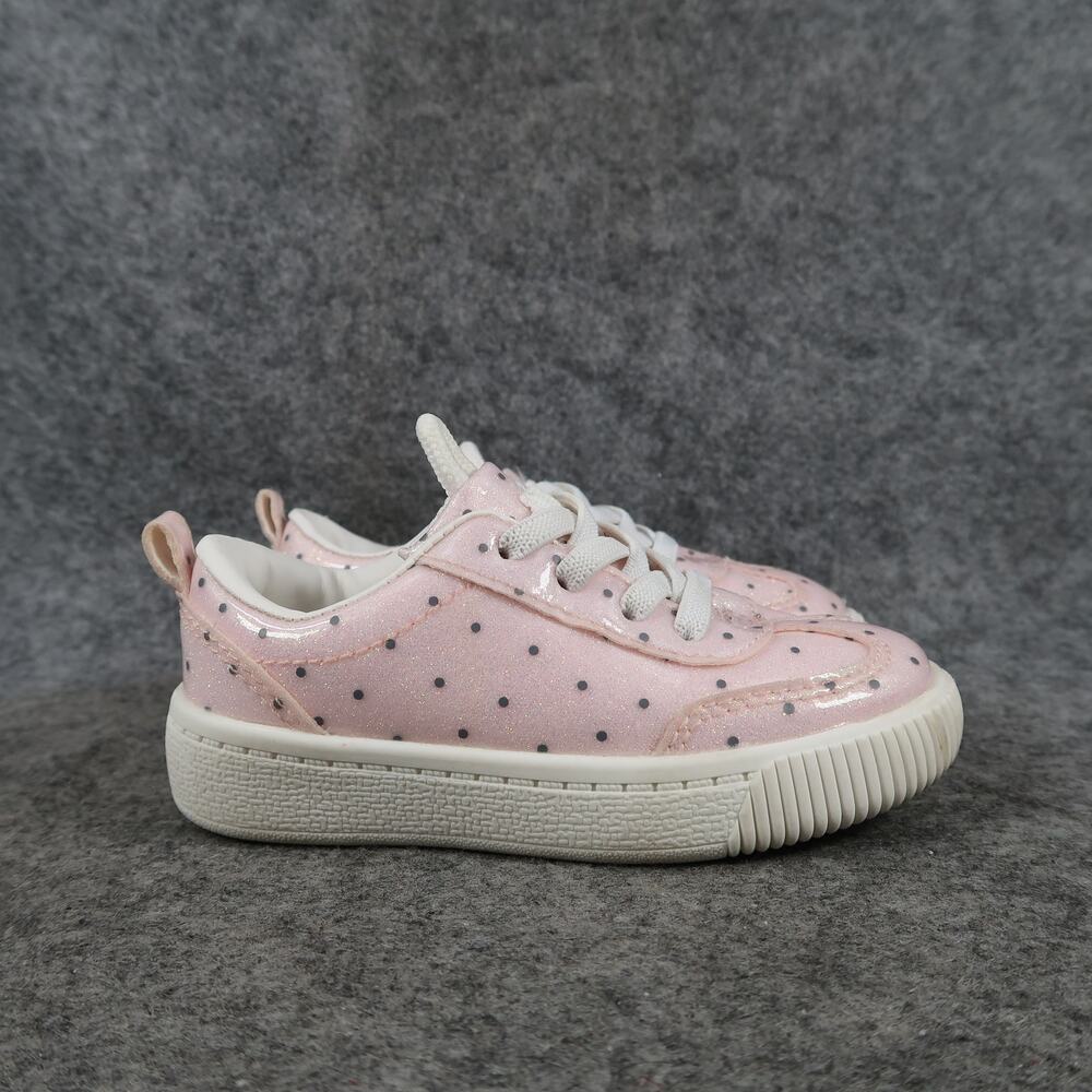 Carter Shoes Baby Girl 6 Sneakers Slip On Galaxy Pink Polka Dot Casual Trainer